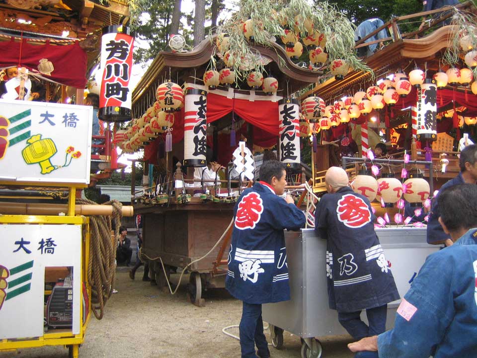 屋台勢揃い